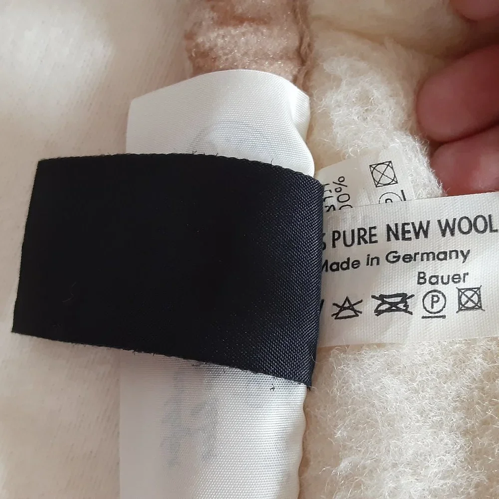 Pure Luxury Merino wool mattress topper kosher (quilted, ivory) 38